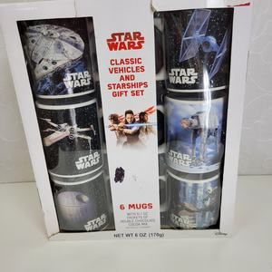 Star Wars Home Kitchen Mugs OS Black Classic Vehicle & Starships Gift Set NEW